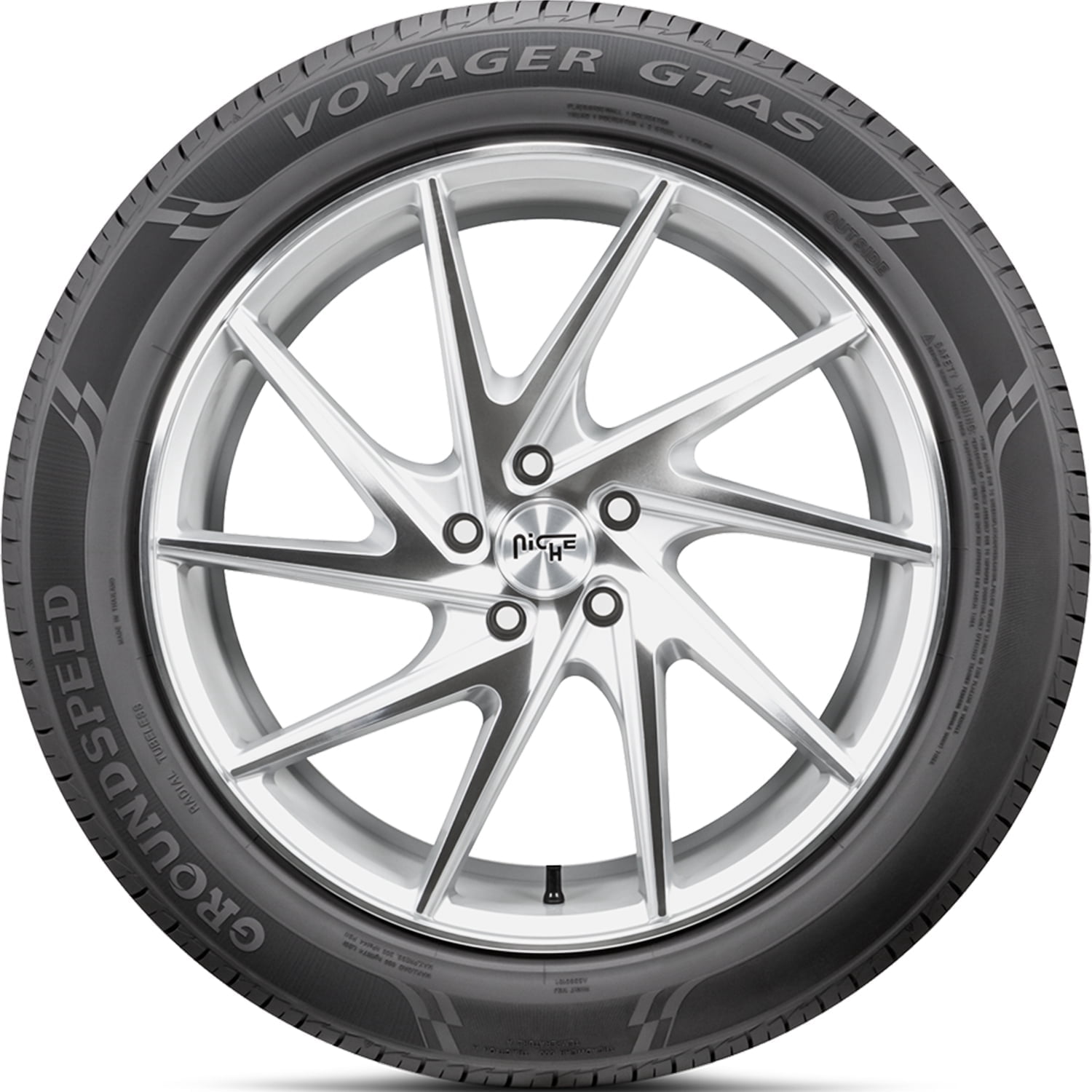 Groundspeed Voyager GT All Season 225/65R17 102H XL Passenger Tire - Image 2