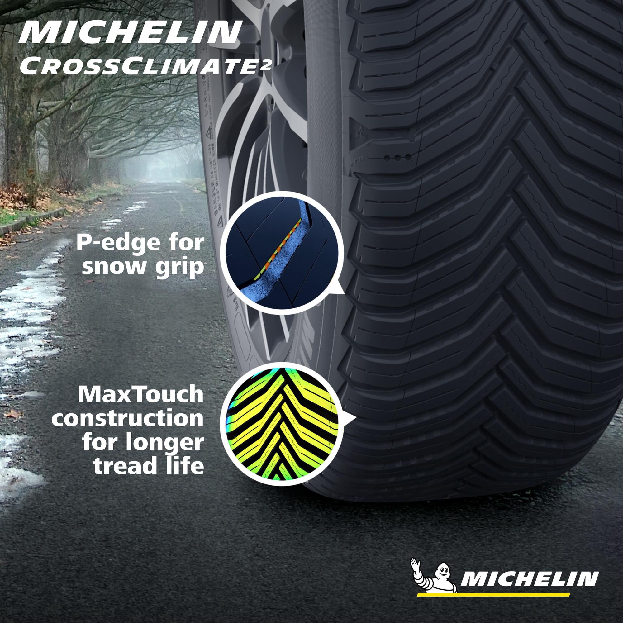 Michelin CrossClimate2 All-Season 245/50R20/XL 105V Tire - Image 3
