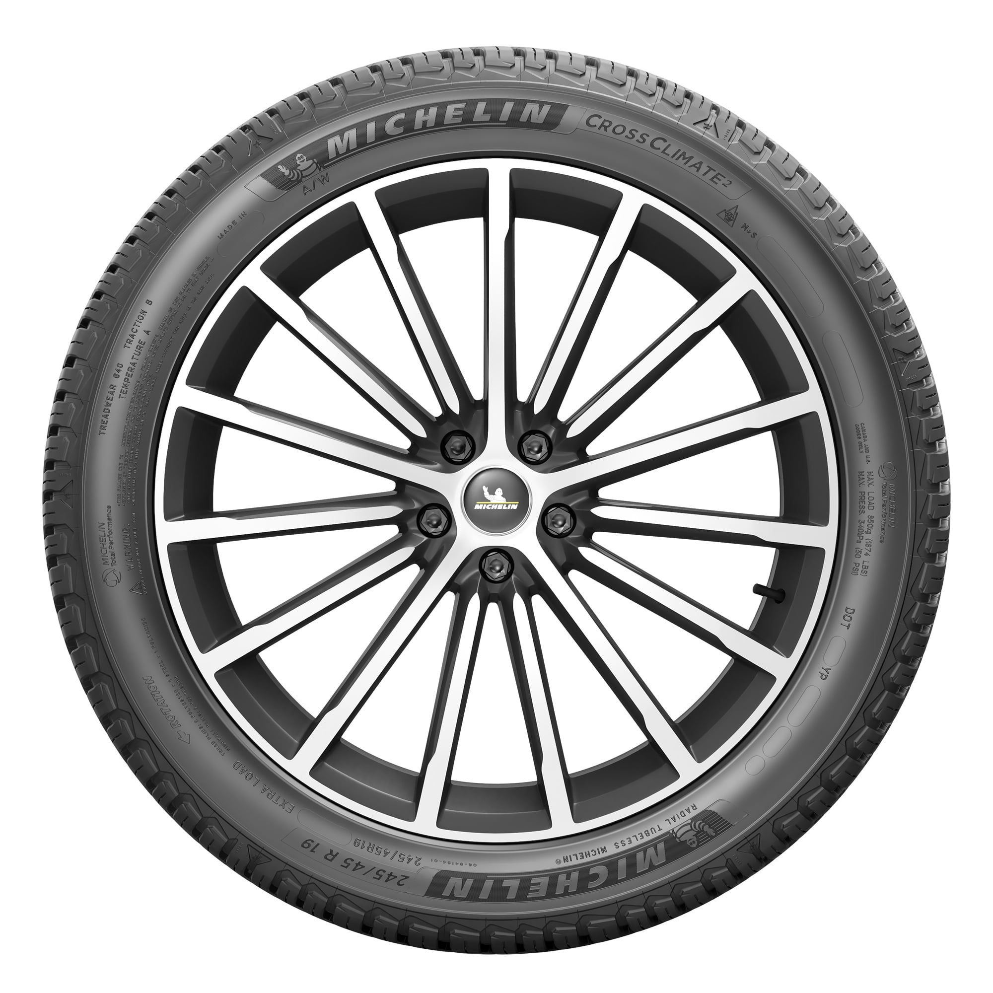 Michelin CrossClimate2 All-Season 245/50R20/XL 105V Tire - Image 5